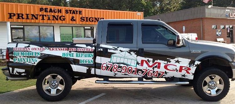 Vinyl Lettering & Wraps – Peach State Printing